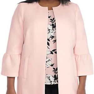 Soft Pink Bell Sleeve Jacket